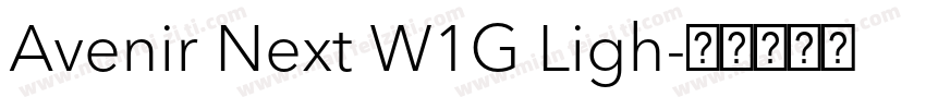 Avenir Next W1G Ligh字体转换